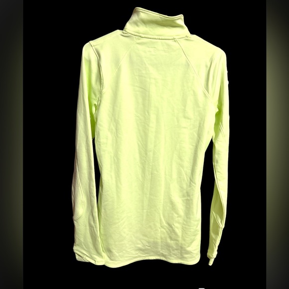 NWT Under Armor lime green Fitted Women’s Pullover size Small - Picture 3 of 6